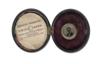 (LINCOLN, ABRAHAM) Presidential campaign pinback with a tintype measuring ½ inch (1.3 cm.) in diameter; with